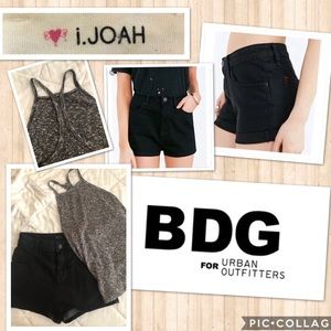 Bundle I.joah knit tank & BDG black shorts $15